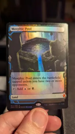 1x FOIL Morphic Pool EXPEDITION NM Zendikar Rising - MTG Magic EDH x1 - Image 1