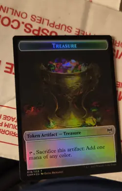 Treasure Icy Manalith Double-Sided Token Kaldheim Foil - Image 1