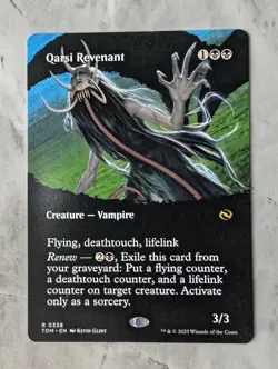 Qarsi Revenant (Borderless) TDM Tarkir | Vampire Flying Lifelink | Rare | NM+ - Image 1