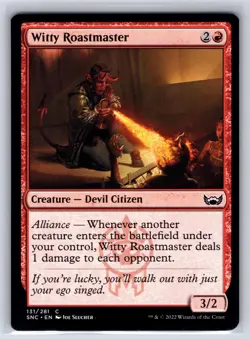 Witty Roastmaster 131 Common Streets of New Capenna Magic: The Gathering NM - Image 1