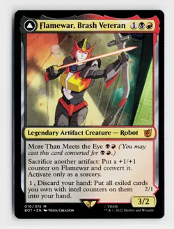 Flamewar, Brash Veteran Flamewar, Streetwise Operative - Foil NM MTG - Image 1