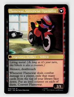 Flamewar, Brash Veteran Flamewar, Streetwise Operative - Foil NM MTG - Image 2