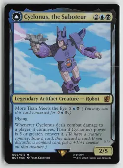 Cyclonus, the Saboteur LP Foil 9 Universes Beyond: Transformers MTG - Image 1