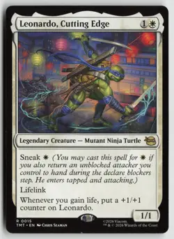 Leonardo, Cutting Edge LP 0015 Teenage Mutant Ninja Turtles MTG - Image 1
