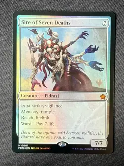 Sire of Seven Deaths - Foundations | PROMO FOIL (MTG) NM - Image 1