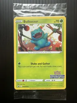 2022 Pokemon Illustration Contest Bulbasaur Arcanine Greninja Promos SEALED SET - Image 1