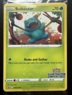 2022 Pokemon Illustration Contest Bulbasaur Arcanine Greninja Promos SEALED SET - Image 2