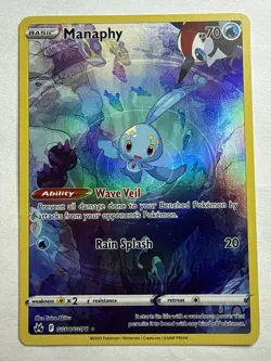 Manaphy GG06/GG70 Crown Zenith Galarian Gallery Ultra Rare Full Art Pokemon - Image 1