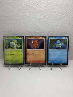 Pokemon S&V 151 Costco Cosmos Promo Set NM Bulbasaur Charmander Squirtle - Image 1