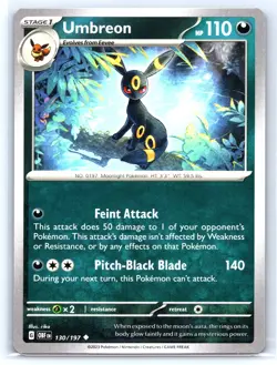 Pokemon #130/197 Umbreon Obsidian Flames - Image 1