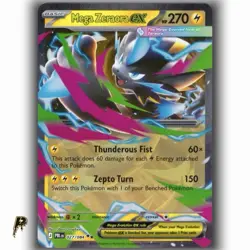 Pokemon Pitch Black Mega Zeraora ex 027/084 Double Rare Holo Card NM - Image 1