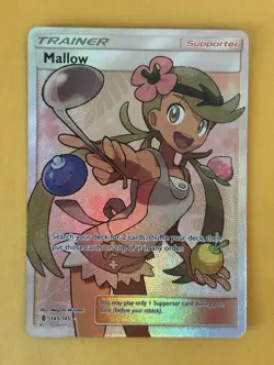 Pokemon TCG Mallow (Full Art) 145/145 Guardians Rising - Image 1
