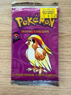 Original Sealed Pokemon Base Set 2 Booster Pack (WOC06169) with Pidgeot Art - Image 1