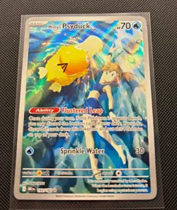 Pokemon TCG Misty's Psyduck 193/182 SV10 Destined Rivals Illustration Rare Holo - Image 1