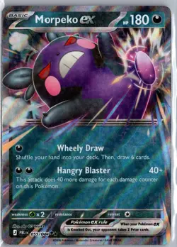 Morpeko ex 055/084 Double Rare Pitch Black Pokemon Holo Near Mint - Image 1