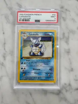 1999 Pokemon - Carabaffe 42/102 FR Set de base 1ere Edition PSA 9 - Image 1