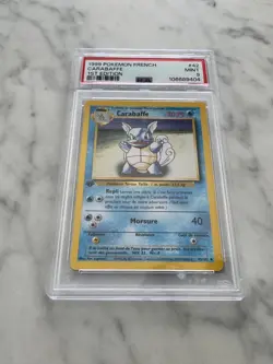 1999 Pokemon - Carabaffe 42/102 FR Set de base 1ere Edition PSA 9 - Image 2