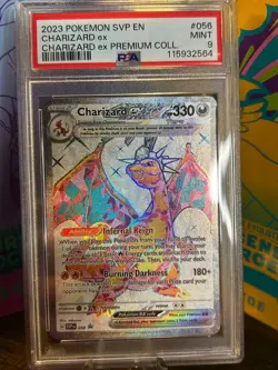 Pokemon Charizard ex SVP EN Black Star Promo 056 English 2023 PSA 9 - Image 1