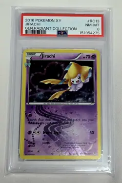 POKEMON 2016 XY GENERATIONS RADIANT COLLECTION #RC13 JIRACHI PSA 8 - Image 1