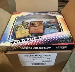 4x Pokemon Prismatic Evolutions Poster Collection Box lot of 4 TCG Sealed New - Image 2