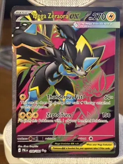 Pokemon TCG Mega Zeraora Ex Full Art, 098/084, Pitch Black New Set, NM Fast Ship - Image 1