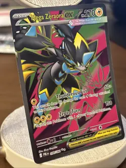Pokemon TCG Mega Zeraora Ex Full Art, 098/084, Pitch Black New Set, NM Fast Ship - Image 2