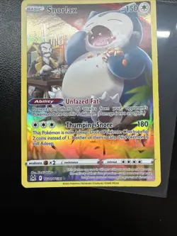 Pokemon TCG Snorlax Trainer Gallery TG10/TG30 Lost Origin Holo Ultra Rare - Image 3