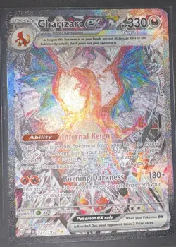 Pokemon TCG Charizard EX Obsidian Flames Holo Special Full Art 223/197 - Image 3