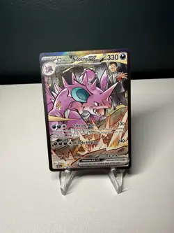 Pokemon Team Rocket's Nidoking ex 233/182 Special Illustration Rare – LP - Image 1