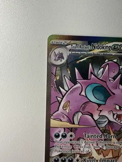 Pokemon Team Rocket's Nidoking ex 233/182 Special Illustration Rare – LP - Image 4