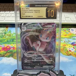 Mew VMAX Pokemon 2022 Japanese VSTAR Universe 054/172 Holo CGC Pristine 10 - Image 1