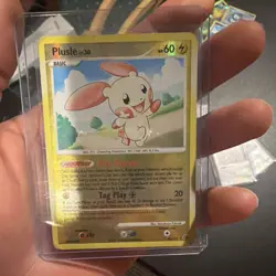 Pokemon TCG Plusle Secret Wonders Reverse Holo Rare 60 HP 36/132 - Image 2