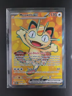 Pokemon TCG Meowth ex 107/088 Ultra Rare ME3: Perfect Order English M/NM - Image 1