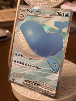 Pokemon TCG Wailord Ex Full Art, 097/084, Pitch Black New Set, NM Fast Shipping - Image 3