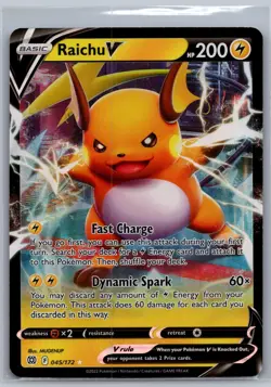 Pokemon Brilliant Stars - Raichu V 045/172 NM - Image 1