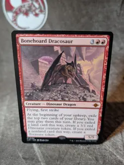 MTG, Bonehoard Dracosaur (#0134), Lost Caverns of Ixalan, Non Foil, NM, Mythic - Image 1