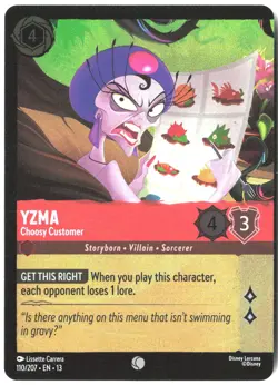 Disney Lorcana TCG Yzma - Choosy Customer 110/207 Common Foil Attack Of The Vine - Image 1
