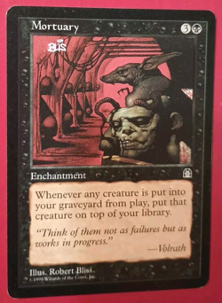 Magic the Gathering MTG Stronghold MORTUARY MP R 1998 Nice! - Image 1