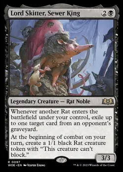 MTG LORD SKITTER, SEWER KING EXC LORD SQUITTIO RE DELLE FOGNE 97 WOE - Image 1