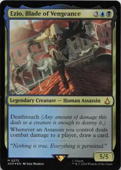 Ezio, Blade of Vengeance - FOIL - M Universes Beyond: Assassin's Creed 275 - MTG - Image 1