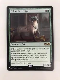 Feline Sovereign MTG Magic the Gathering Card NM Near Mint Core Set 2021 M21 - Image 1