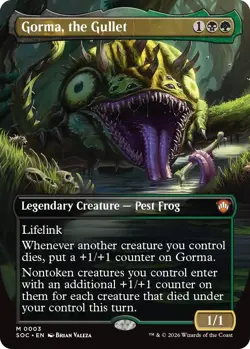MTG [SOC-3 Foil NM] Gorma, the Gullet (Borderless) - Image 1