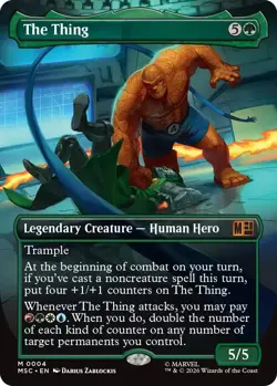 MTG [MSC-4 Foil NM] The Thing (Borderless) - Image 1