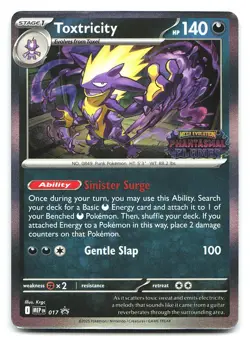 Toxtricity (Prerelease) ME: Mega Evolution Promo 017 Holo Pokemon NM - Image 1