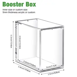 Pokemon Booster Box Acrylic Case Display Strong Magnetic Lid UV Protection BB - Image 2