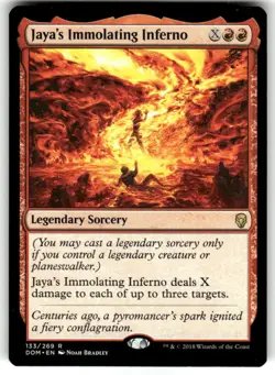 Jaya's Immolating Inferno Dominaria Regular MTG - Image 1