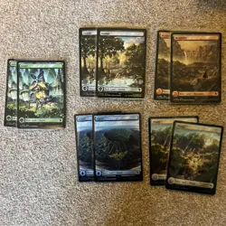 Chocobo Track Foil Full Art BASIC LAND NM Final Fantasy MTG Magic Lot of 10 - Image 1