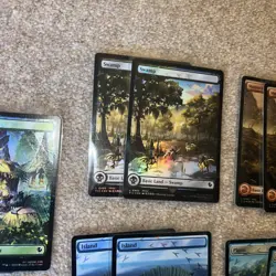 Chocobo Track Foil Full Art BASIC LAND NM Final Fantasy MTG Magic Lot of 10 - Image 5