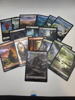 Final Fantasy Basic Lands - Complete Set NM/LP - Full Art FOIL - MTG Lot - Image 1