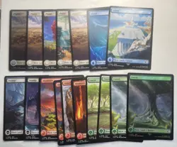 Mtg- Lot Of 17 Full Art Land- Final Fantasy - NM- Magic The Gathering - Image 1